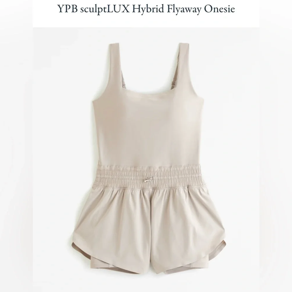 Abercrombie & Fitch YPB SculptLUX Hybrid Flyaway Tennis Gym Athleisure Romper - Picture 1 of 4
